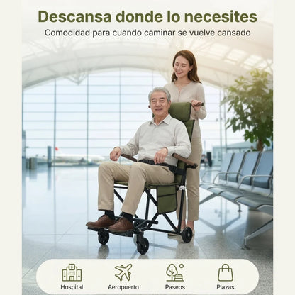 Silla plegable: pasea sin cansancio